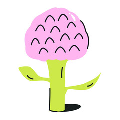 Download flat icon of taro root 