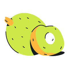 A handy flat icon of gooseberry