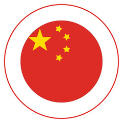  China flag, Flag of China in circle 