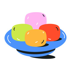 Pack of Drinks Flat Icons 

