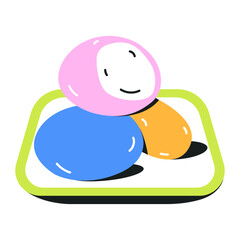 Pack of Drinks Flat Icons 

