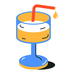 Download flat icon of soft drink 