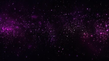 Black dark deep purple abstract shiny background for design. Color gradient. Glitter, sparkle, shimmer.Like outer space, the universe, the night sky with stars. Generative AI.