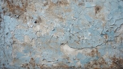 Gray blue brown beige abstract grunge background. Cracked concrete floor. Dusty blue color. Generative AI.