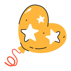 Premium party mask icon in flat style 