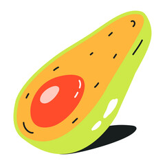 Fruit flat icon for digital use 