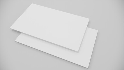 Modern business card mockup template with clipping path. Mock-up design for presentation branding,...