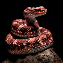 Obraz premium was created using generative ai.The Common death adder png was created by generative ai. - generative ai