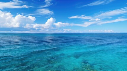 Scenic view of blue sky over the ocean