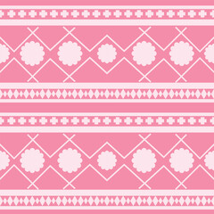 Ethnic seamless pattern with triangle and abstract geometric ornament. Tribal background texture.