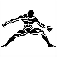 Yoga move ment in vector