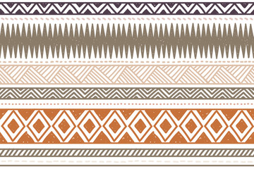 Ethnic vector seamless pattern. Tribal geometric background, boho motif, maya, aztec ornament illustration. rug textile print texture