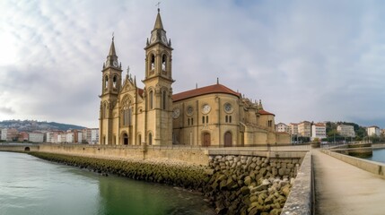 Fototapeta na wymiar San Pedro Church in Gijon, Asturias, Spain