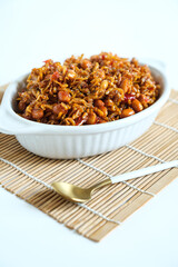 spicy anchovy peanut or teri kacang balado