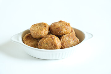 fried mashed potato or perkedel kentang. selective focus