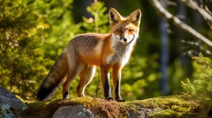 Naklejka na ściany i meble Portrait of a red fox vixen