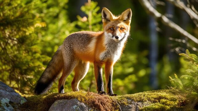 Portrait of a red fox vixen