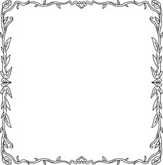 Obraz premium Frame border doodle