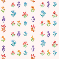 Fototapeta na wymiar seamless floral pattern. colorful floral pattern decoration. seamless floral design. floral wall art.