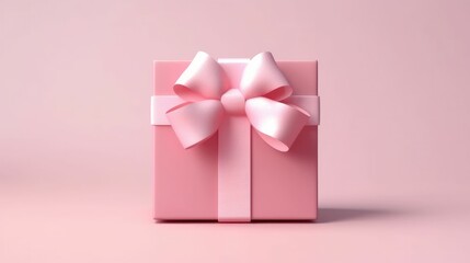 Pink pastel gift box