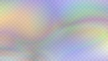 Modern blurred gradient background in trendy retro 90s, 00s style. Y2K aesthetic. Rainbow light prism effect. Hologram reflection. Poster template for social media posts, marketing, sales promotion.