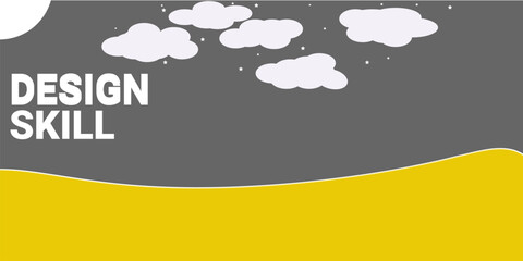 illustration of an background with clouds