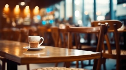 Abstract blur cafe/restaurant for background