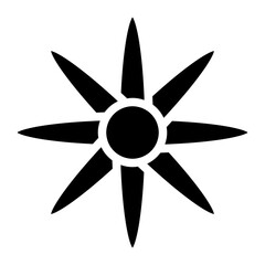 Obraz premium flower glyph 