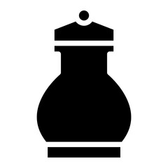 Fototapeta premium funeral urn glyph 