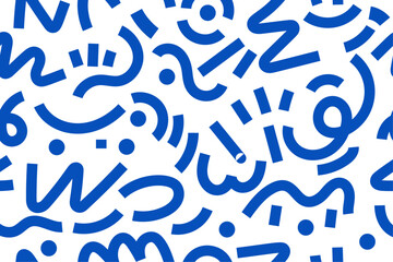 Premium Vector | Colorful memphis style nostalgic background or retro 80s 90s seamless pattern