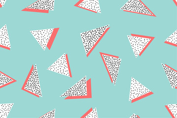 Premium Vector | Colorful memphis style nostalgic background or retro 80s 90s seamless pattern