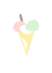 ice cream cone vector