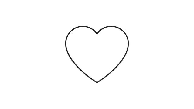 heart Icon of nice animated for your general videos easy to use with Transparent Background . HD Video Motion Graphic Animation