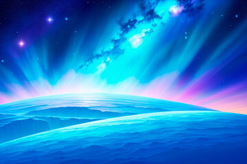 Generative concept art illustration. Generative ai.