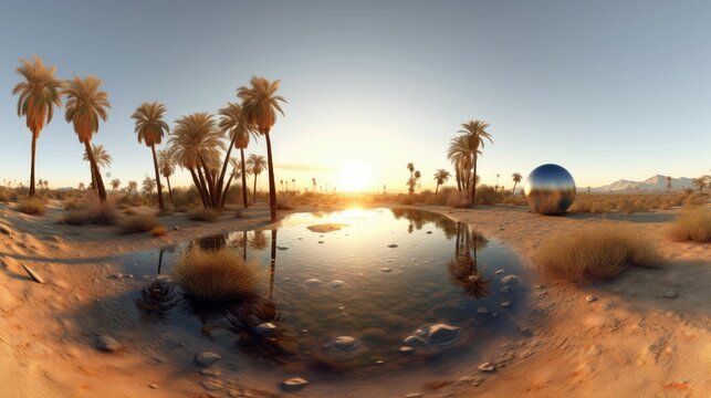 High dynamic range environment map in equirectangular projection
