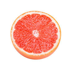 Ripe half of pink grapefruit png images _ fruits images _ grapefruit in isolated white background _ decorated fruits images _ Indian fruits images 