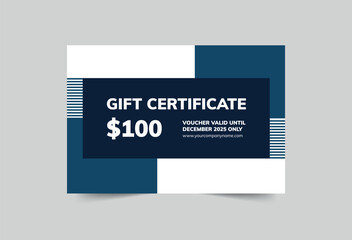 Law Firm  gift certificate template. A clean, modern, and high-quality design gift certificate vector design. Editable and customize template gift certificate