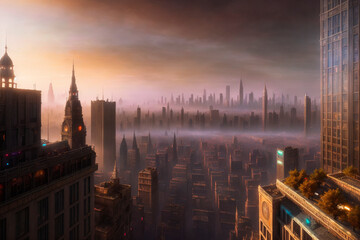 Obraz premium Generative concept art illustration. Generative ai.