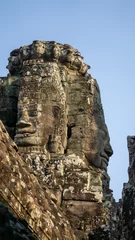 Zelfklevend Fotobehang Historisch monument A temple in Angkor wat, in Cambodia