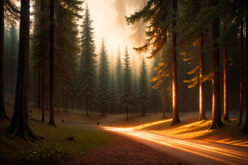 Fototapeta premium Generative concept art illustration. Generative ai.