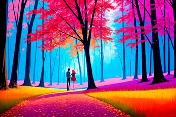 Generative concept art illustration. Generative ai.