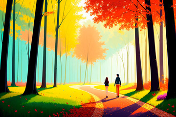 Generative concept art illustration. Generative ai.