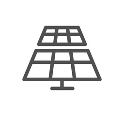 Energy types related icon outline and linear vector.