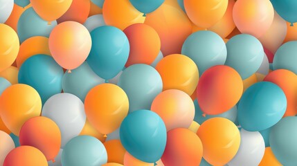 Fototapeta na wymiar Colorful balloons background