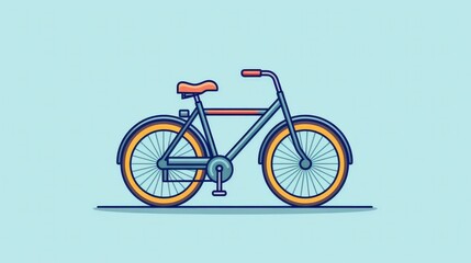 Fototapeta premium Bike icon design in cartoon style