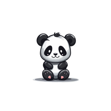 cute baby panda sitting type 4