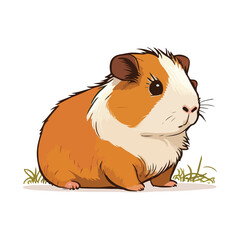 Fototapeta premium vector cute guinea pig cartoon style