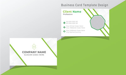 Clean style modern professional business card template design