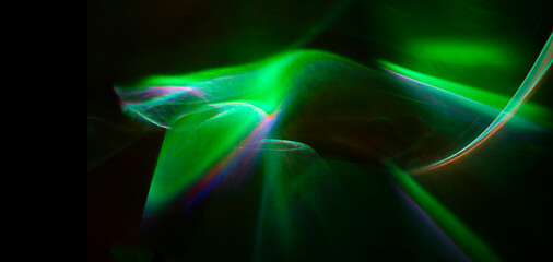 Naklejka premium 緑の光のイメージ