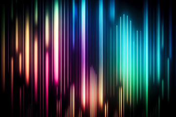 Velocity of Light: A High-Tech Concept Illustrating Speed and Futuristic Technology with Neon and Light Trails created with Generative AI technology